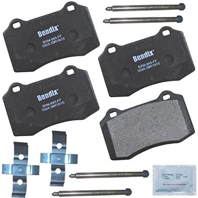 Rear Premium Semi Metallic Pads by BENDIX - CFM592A pa1