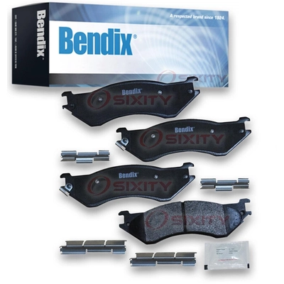 Rear Premium Semi Metallic Pads by BENDIX - CFM702A pa1