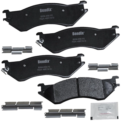 Rear Premium Semi Metallic Pads by BENDIX - CFM702A pa3