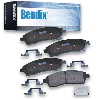 Rear Premium Semi Metallic Pads by BENDIX - CFM757 pa1