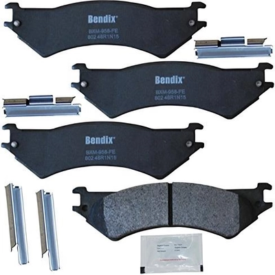 Rear Premium Semi Metallic Pads by BENDIX - CFM802 pa1