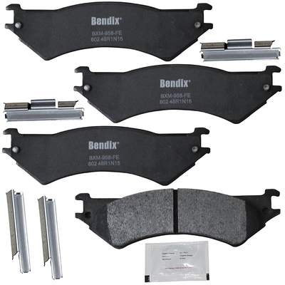 Rear Premium Semi Metallic Pads by BENDIX - CFM802 pa4