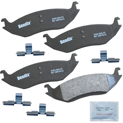 Rear Premium Semi Metallic Pads by BENDIX - CFM967 pa1