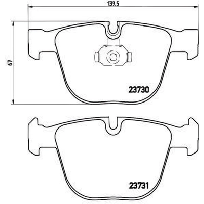 Rear Premium Semi Metallic Pads by BREMBO - P06026 pa5