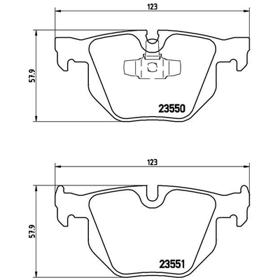 Plaquettes de frein arrière semi-métalliques de qualité supérieur by BREMBO - P06039 pa4