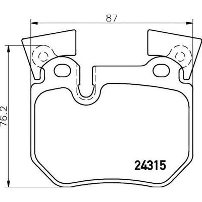 Rear Premium Semi Metallic Pads by BREMBO - P06059 pa5