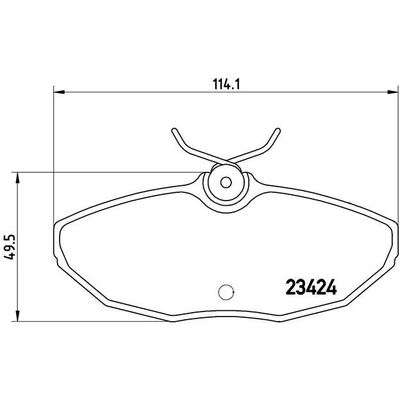 Rear Premium Semi Metallic Pads by BREMBO - P36013 pa4