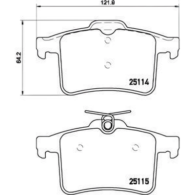 Plaquettes de frein arrière semi-métalliques de qualité supérieur by BREMBO - P36026 pa7