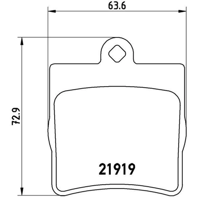 Plaquettes de frein arrière semi-métalliques de qualité supérieur by BREMBO - P50025 pa6