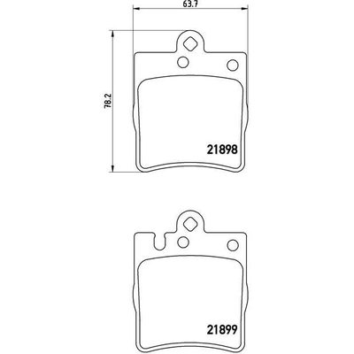 Rear Premium Semi Metallic Pads by BREMBO - P50033 pa7