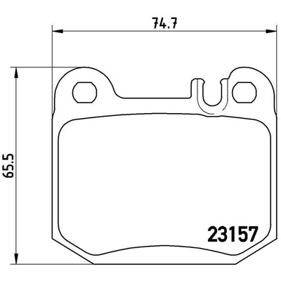 Rear Premium Semi Metallic Pads by BREMBO - P50043 pa4