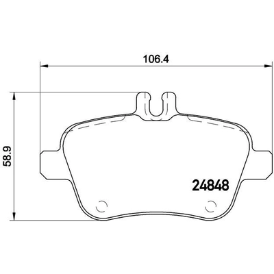 Plaquettes de frein arrière semi-métalliques de qualité supérieur by BREMBO - P50091 pa6