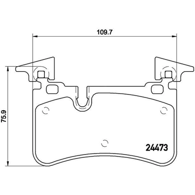 Rear Premium Semi Metallic Pads by BREMBO - P50113 pa6