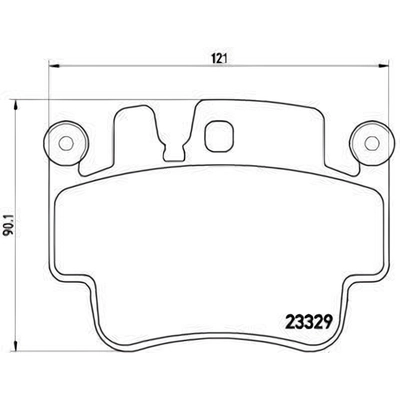 Rear Premium Semi Metallic Pads by BREMBO - P65009 pa2