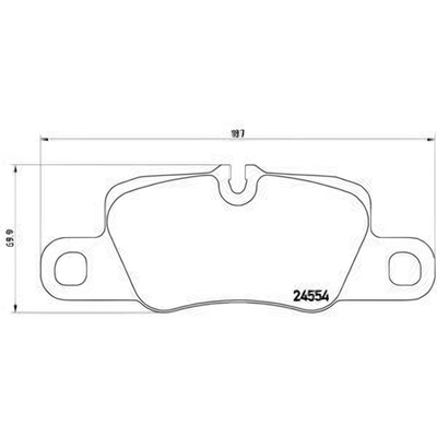 Rear Premium Semi Metallic Pads by BREMBO - P65020 pa3