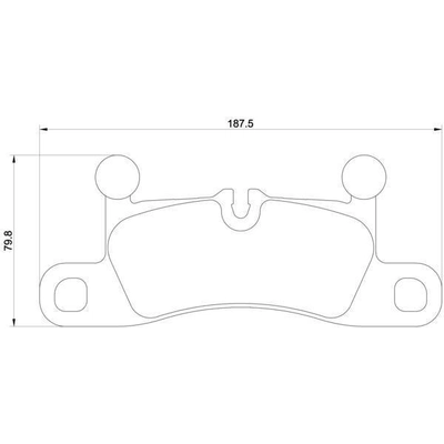 BREMBO - P65027 - Plaquettes de frein arrière semi-métalliques de qualité supérieur pa8