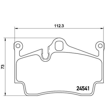 Rear Premium Semi Metallic Pads by BREMBO - P65028 pa3