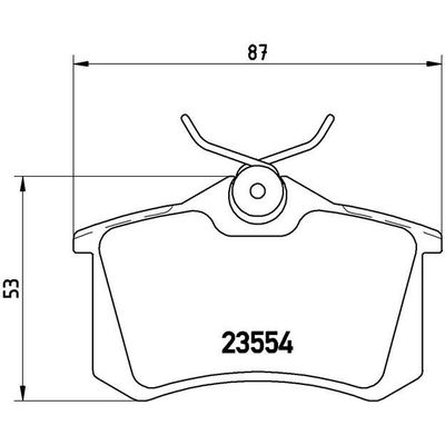 BREMBO - P85020 - Plaquettes de frein arri�re semi-m�talliques de qualit� sup�rieur pa5