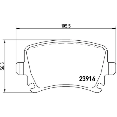 Plaquettes de frein arri�re semi-m�talliques de qualit� sup�rieur by BREMBO - P85073 pa7