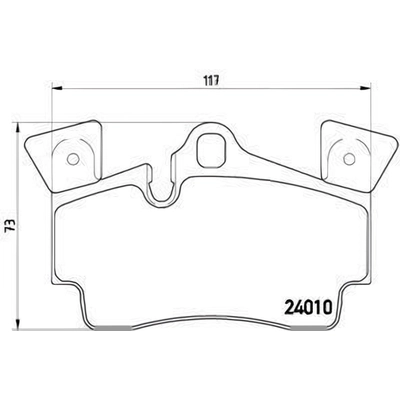 Plaquettes de frein arrière semi-métalliques de qualité supérieur by BREMBO - P85088 pa6