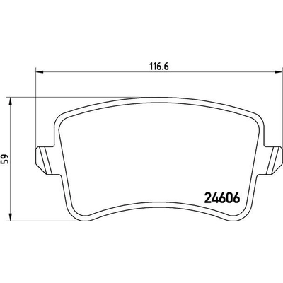 BREMBO - P85099 - Rear Premium Semi Metallic Pads pa5