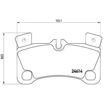 Rear Premium Semi Metallic Pads by BREMBO - P85103 pa7