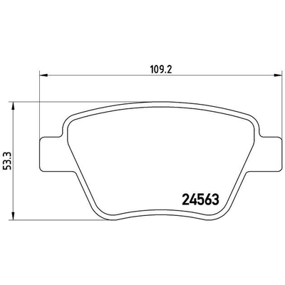 Rear Premium Semi Metallic Pads by BREMBO - P85114 pa5