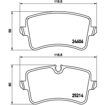 Rear Premium Semi Metallic Pads by BREMBO - P85117 pa7