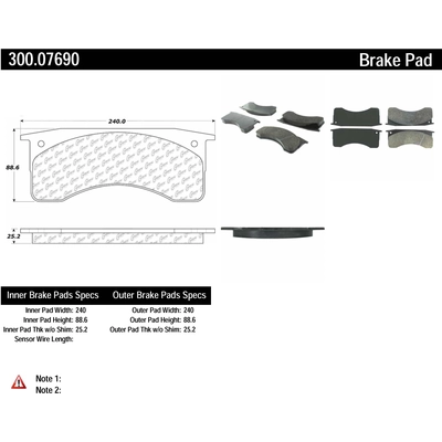 Rear Premium Semi Metallic Pads by CENTRIC PARTS - 300.07690 pa4