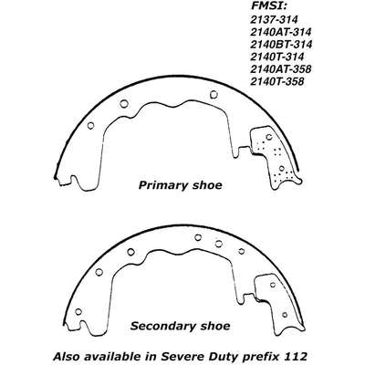 Rear Premium Shoes by CENTRIC PARTS - 111.03580 pa6