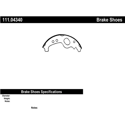 Patins arrière de qualit supérieur by CENTRIC PARTS - 111.04340 pa3