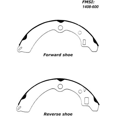 Rear Premium Shoes by CENTRIC PARTS - 111.06000 pa9