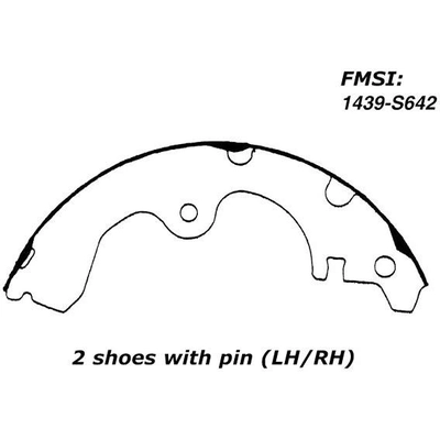 Patins arrière de qualit supérieur by CENTRIC PARTS - 111.06420 pa6