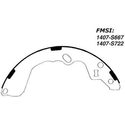 Rear Premium Shoes by CENTRIC PARTS - 111.06670 pa3