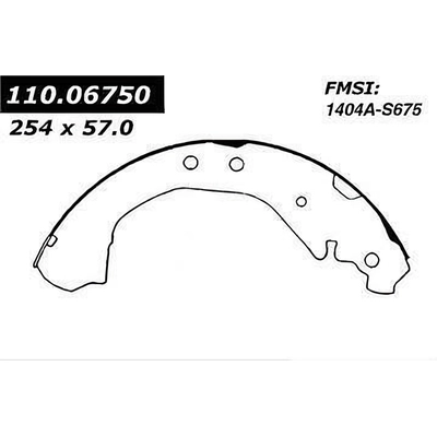 Patins arrière de qualit supérieur by CENTRIC PARTS - 111.06750 pa6