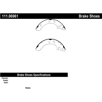 Patins arrière de qualit supérieur by CENTRIC PARTS - 111.06961 pa3