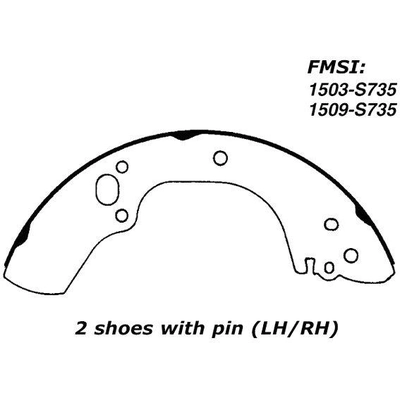 Patins arrière de qualit supérieur by CENTRIC PARTS - 111.07350 pa7