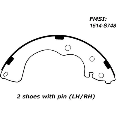 Patins arrière de qualit supérieur by CENTRIC PARTS - 111.07480 pa6