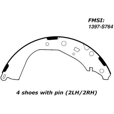 Patins arrière de qualit supérieur by CENTRIC PARTS - 111.07640 pa7