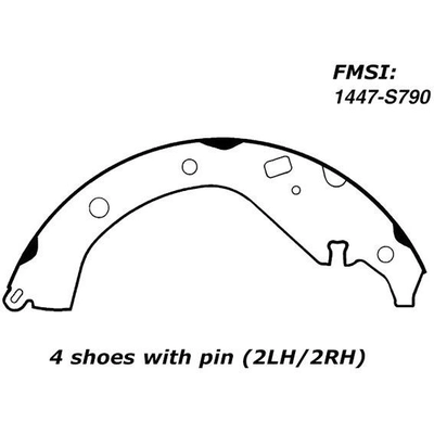 Patins arrière de qualit supérieur by CENTRIC PARTS - 111.07900 pa6