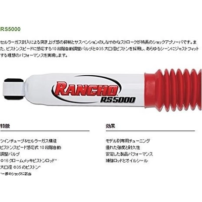 Rear Shock Absorber - Rancho RS5000 by RANCHO - RS5150 pa3