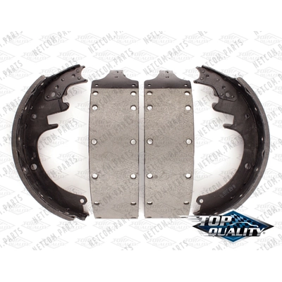 Rear Rebuilt Brake Shoes by TOP QUALITY - NB-452R pa2