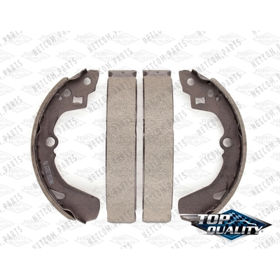 Rear Rebuilt Brake Shoes by TOP QUALITY - NB-630B pa1