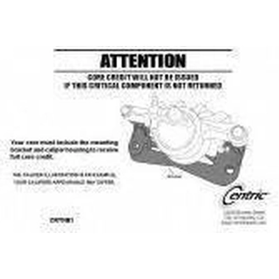 Rear Right Rebuilt Caliper With Hardware by CENTRIC PARTS - 141.35629 pa1