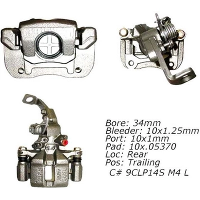 Rear Right Rebuilt Caliper With Hardware by CENTRIC PARTS - 141.40519 pa14