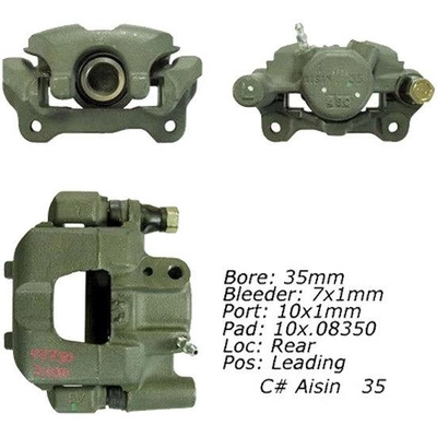 Rear Right Rebuilt Caliper With Hardware by CENTRIC PARTS - 141.44609 pa15