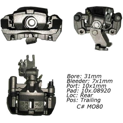 Rear Right Rebuilt Caliper With Hardware by CENTRIC PARTS - 141.45519 pa14