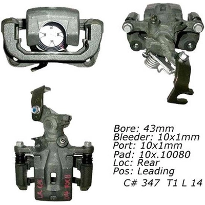 Rear Right Rebuilt Caliper With Hardware by CENTRIC PARTS - 141.45545 pa14