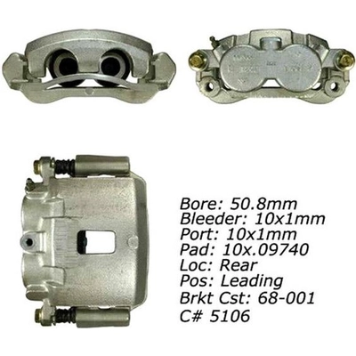 Étrier arrière droit reconditionné avec matériel by CENTRIC PARTS - 141.66515 pa21