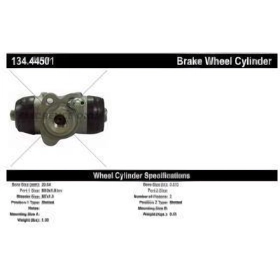 Rear Right Wheel Cylinder by CENTRIC PARTS - 134.44501 pa3